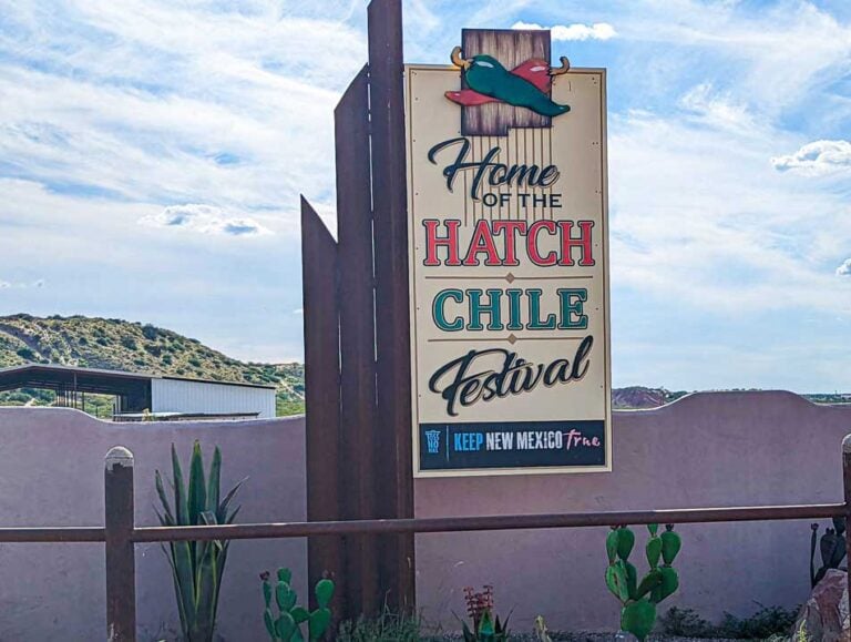 Hatch chile festival sign