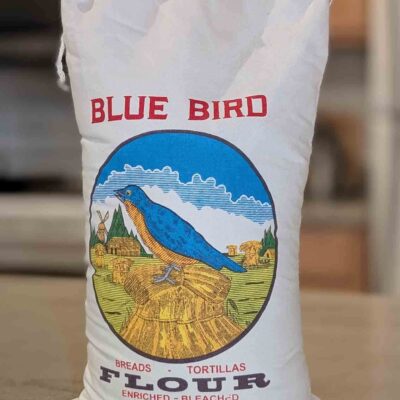 5 lb bag of Blue Bird flour from Cortez, Colorado