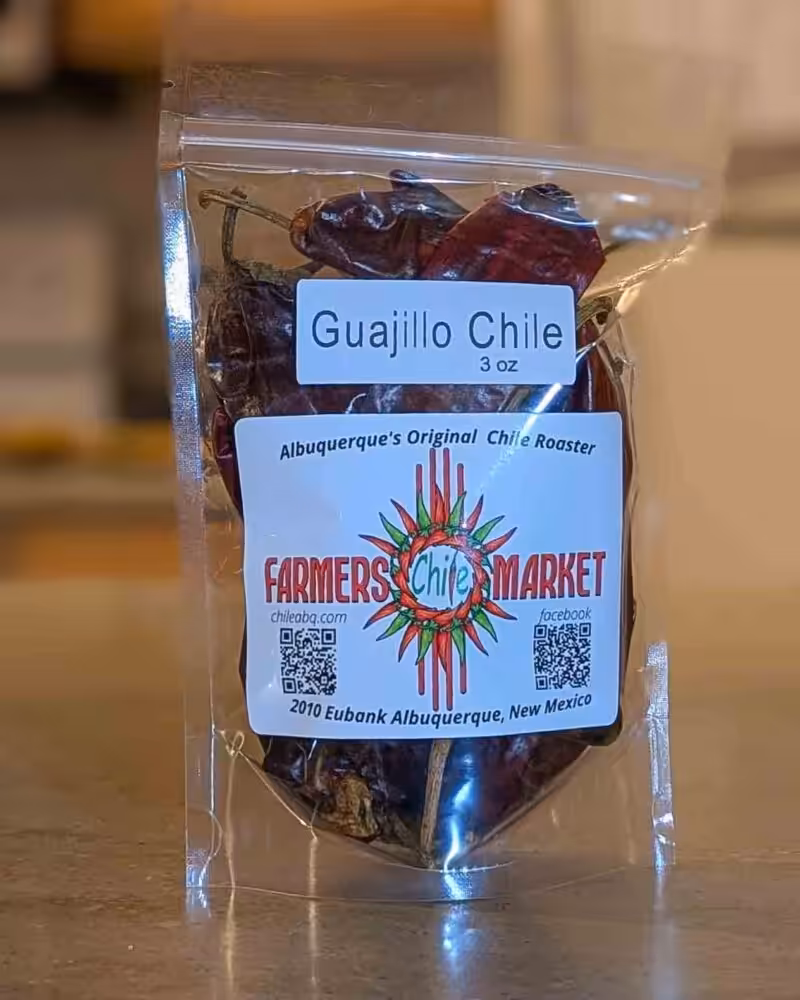 bag of Mexican guajillo chile 3 oz bag of Mexican guajillo chile