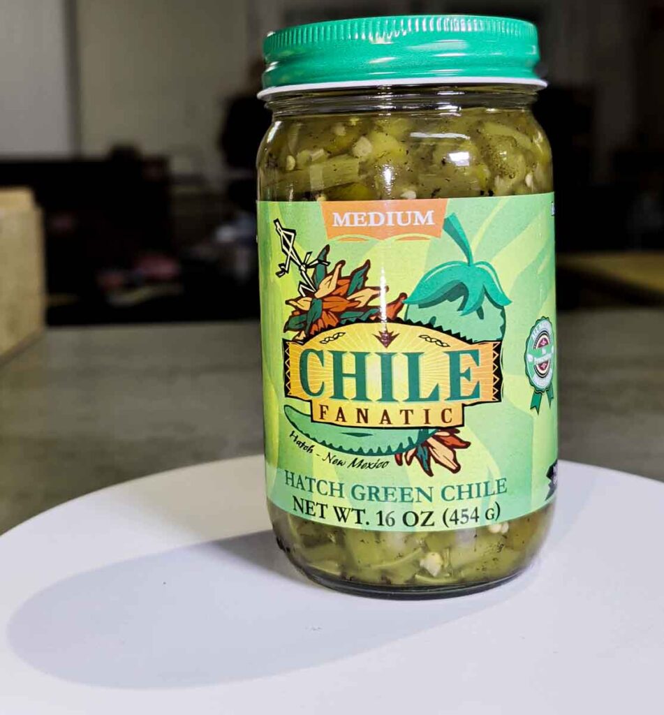 Chile Fanatic Medium Hatch Green Chile Sauce 16 oz jar