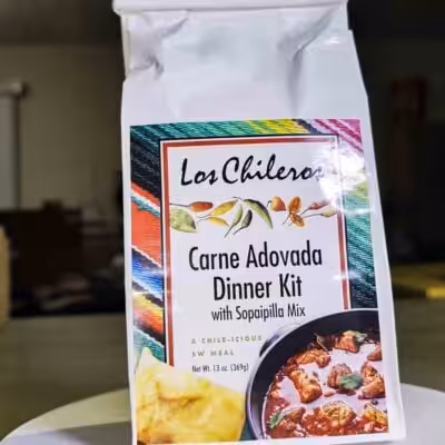 Los Chileros Carne Adovada Dinner Kit - with Sopaipilla Mix